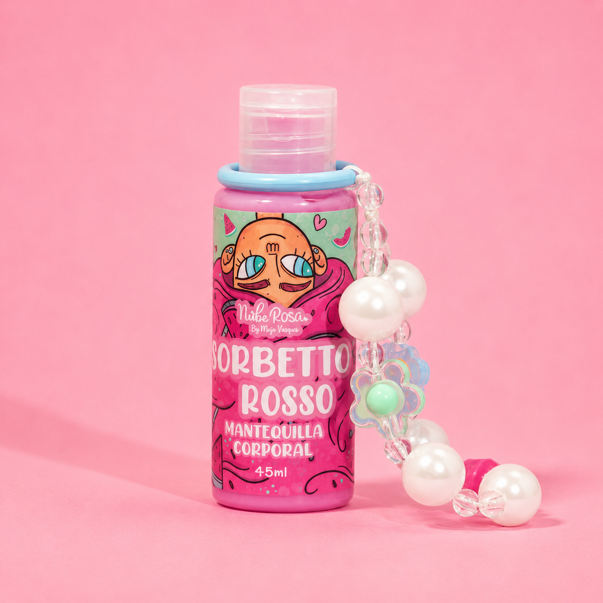 LLAVERO MANTEQUILLA CORPORAL SORBETTO ROSSO NUBE ROSA