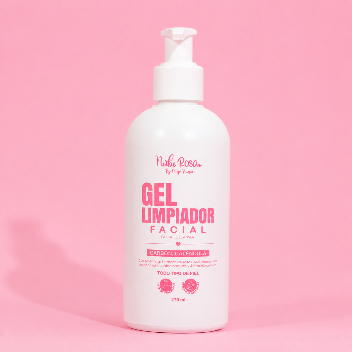 JABON EN GEL LIMPIADOR FACIAL CARBON Y CALENDULA 270ML
